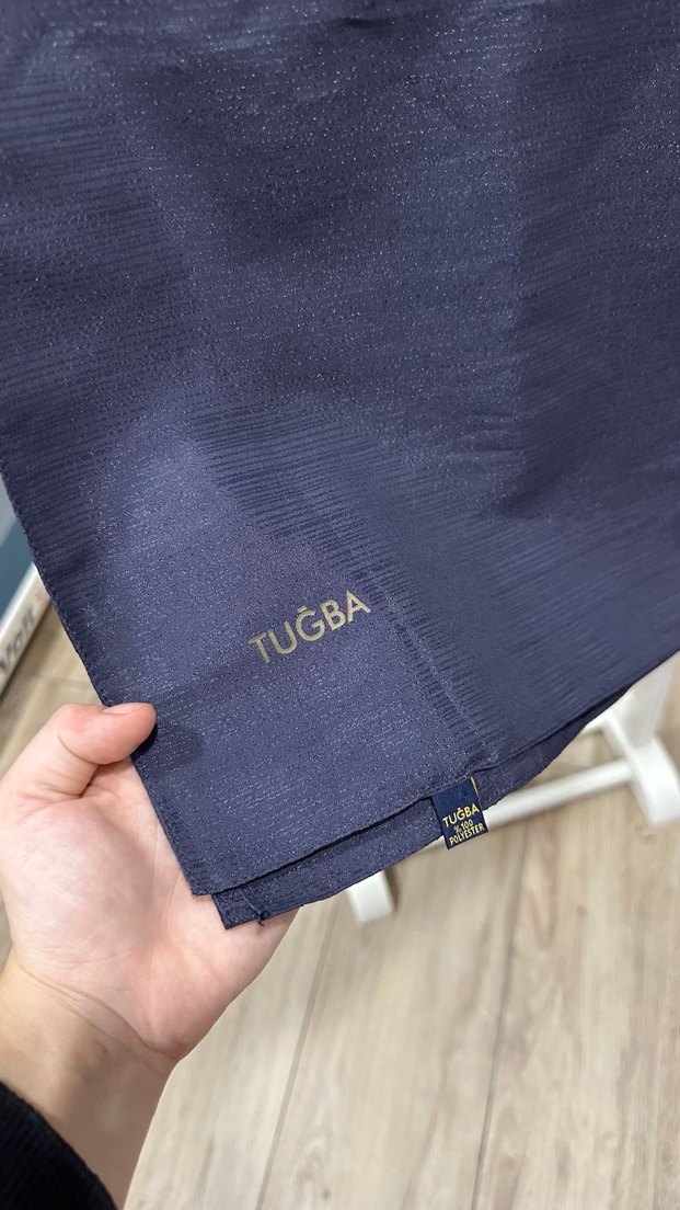 Lacivert Kadın Drapeli Sarmal Kumaş - Görsel 2