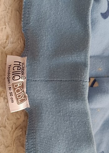 Bebek Mavi ve Krem pijama - Görsel 2