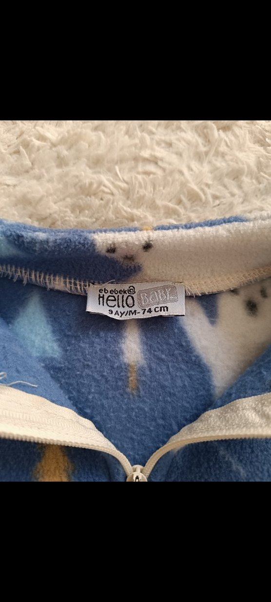 Renkli Baskılı Bebek Erkek Polar - Görsel 3