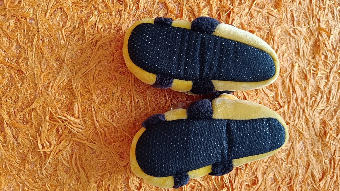 Kız Çocuk Sarı Arı Figürlü Sıcak Panduf - Görsel 4