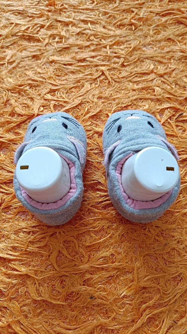 Gri Kız Çocuk Sıcak Panduf - Görsel 3