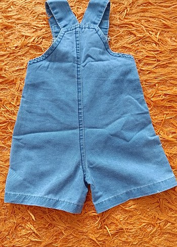 Erkek Çocuk Nakışlı Kot Tulum  - Görsel 2