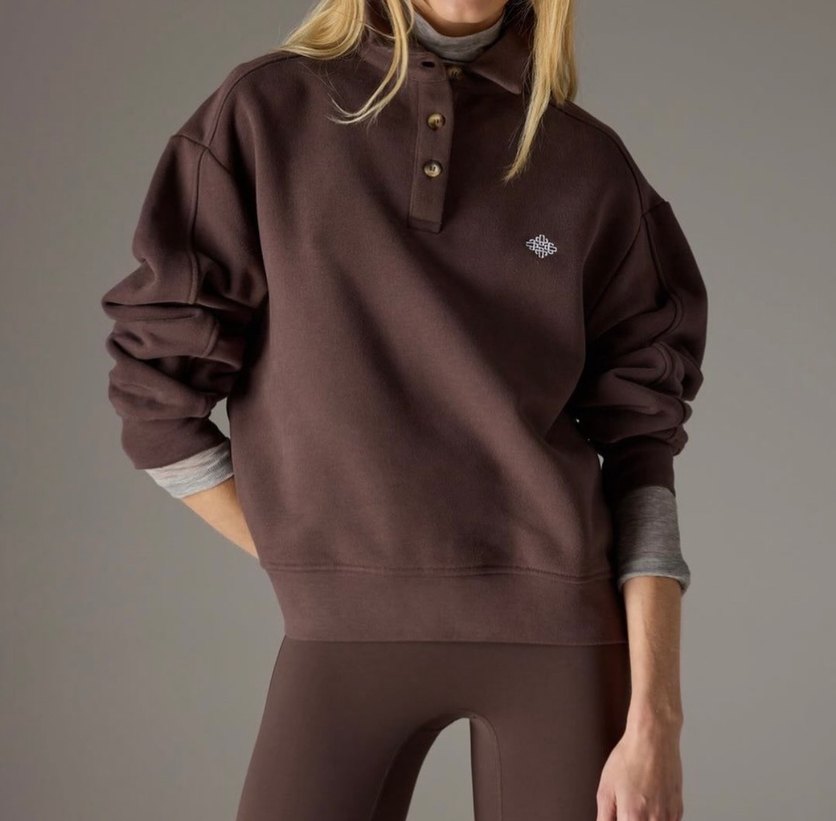 Kahverengi Uzun Kollu Sweatshirt - Görsel 4