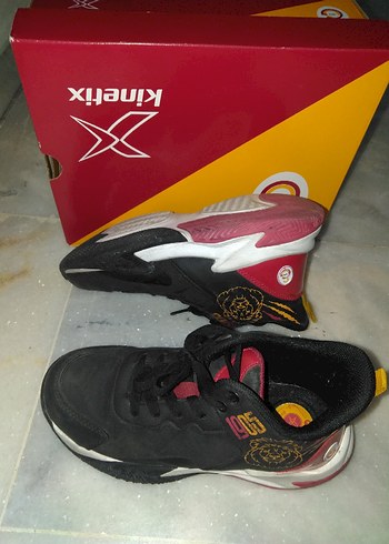 Siyah Erkek Spor Ayakkabı Velcro Bağcıklı - Görsel 5