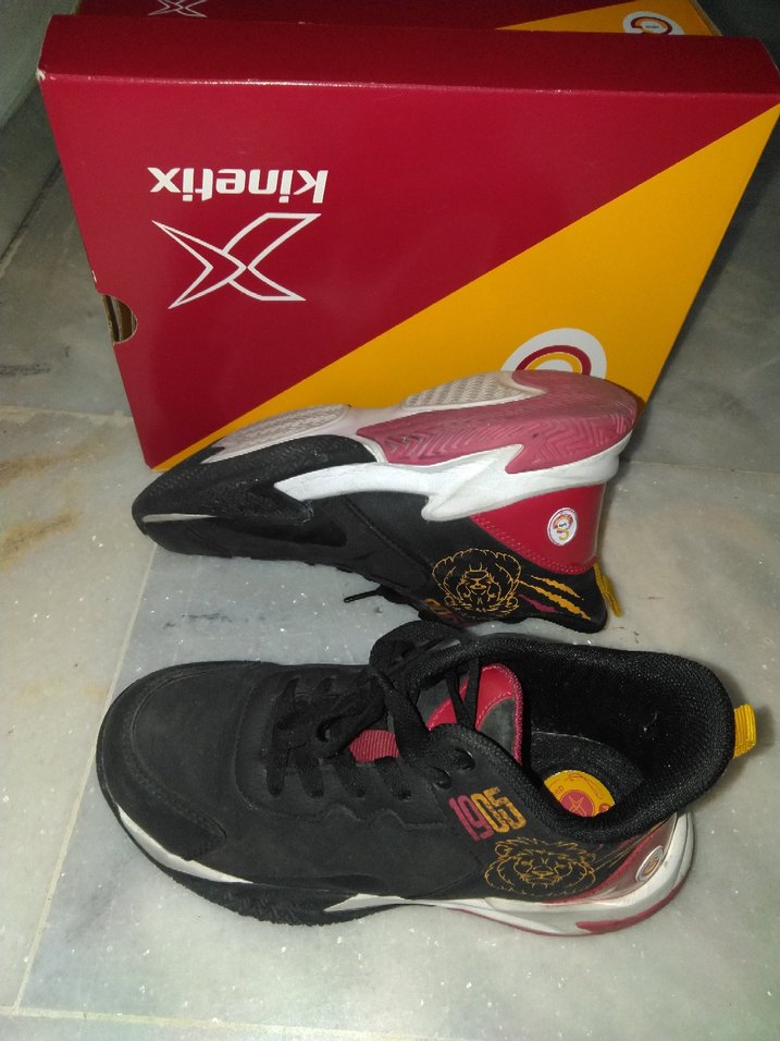 Siyah Erkek Spor Ayakkabı Velcro Bağcıklı - Görsel 5