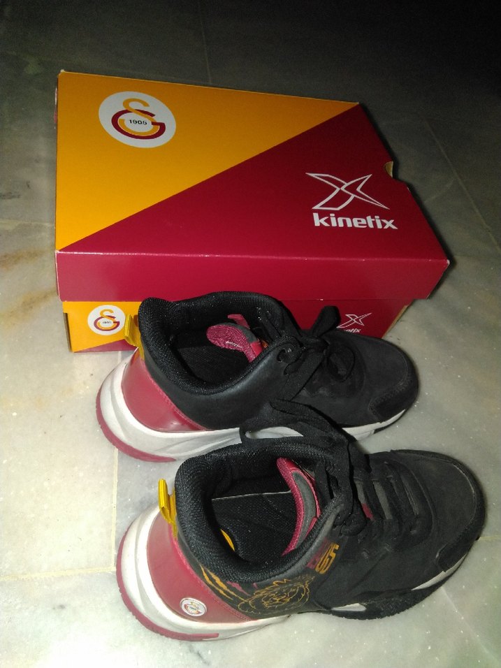 Siyah Erkek Spor Ayakkabı Velcro Bağcıklı - Görsel 3