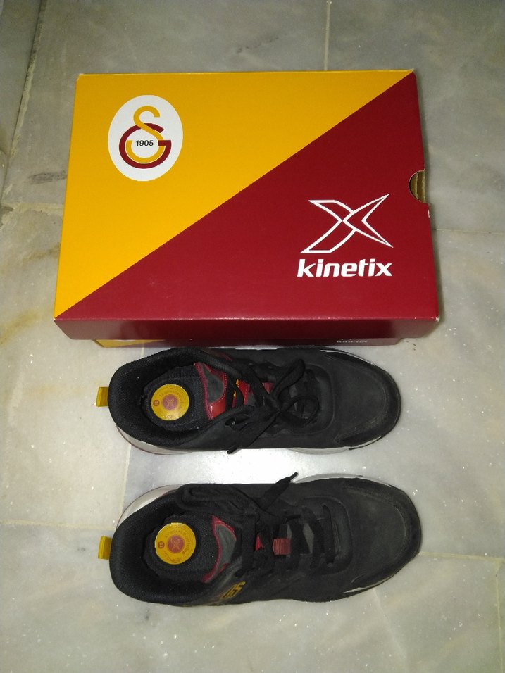 Siyah Erkek Spor Ayakkabı Velcro Bağcıklı - Görsel 4