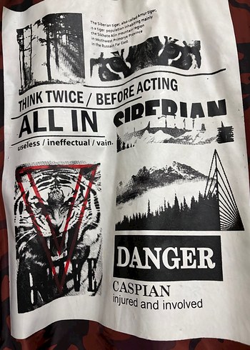 Kırmızi Kamuflajlı Erkek Bomber Ceket - Görsel 5