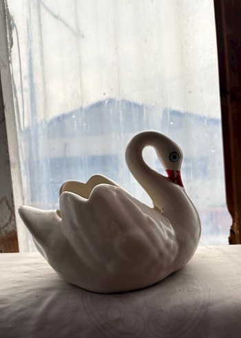 Beyaz Kuğu Figürin - Görsel 5