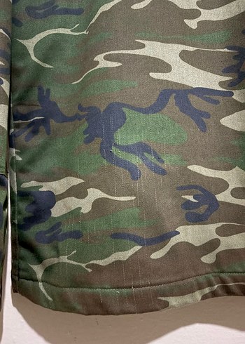 Erkek Kamuflaj Düğmeli Streetwear Ceket - Görsel 6