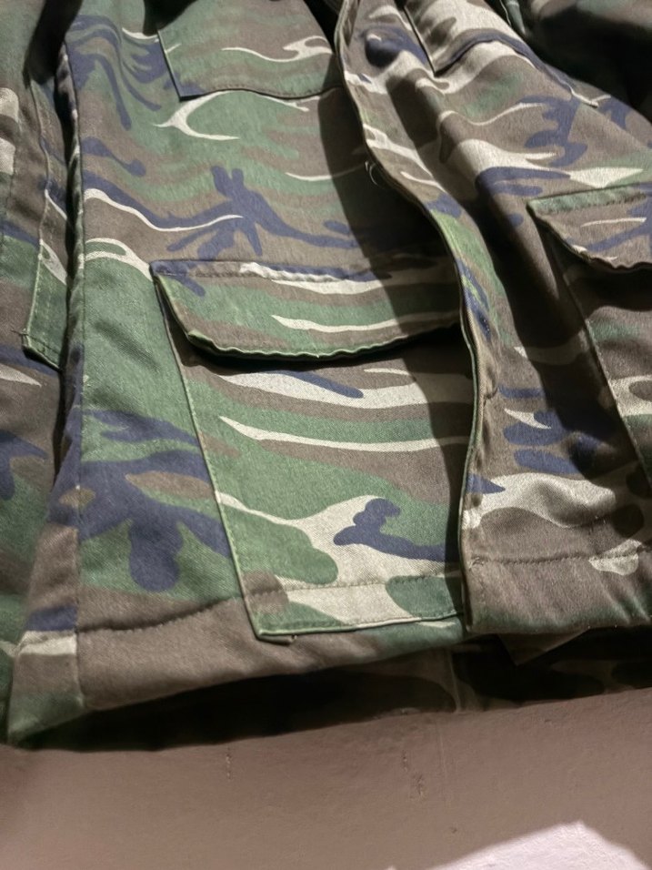 Erkek Kamuflaj Düğmeli Streetwear Ceket - Görsel 3