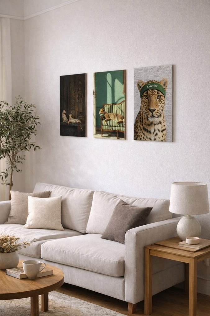 Çita Temalı Dekoratif Posterler - Görsel 3