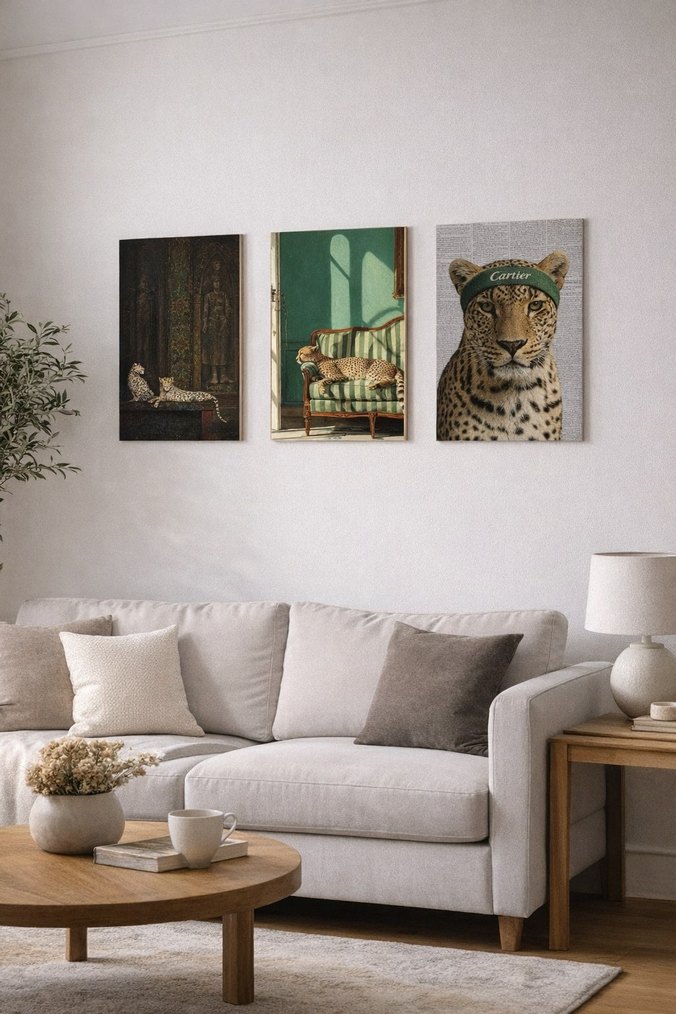 Çita Temalı Dekoratif Posterler - Görsel 2