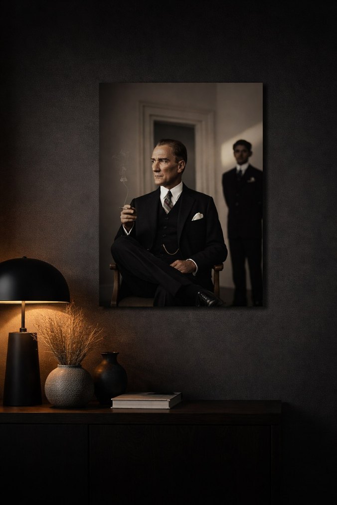 Özel Tasarım Mustafa Kemal Atatürk Poster - Görsel 2