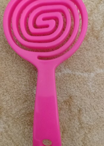 Pembe Plastik Saç Fırçası - Görsel 3