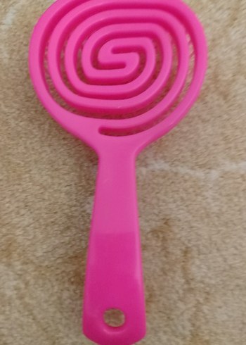 Pembe Plastik Saç Fırçası - Görsel 2