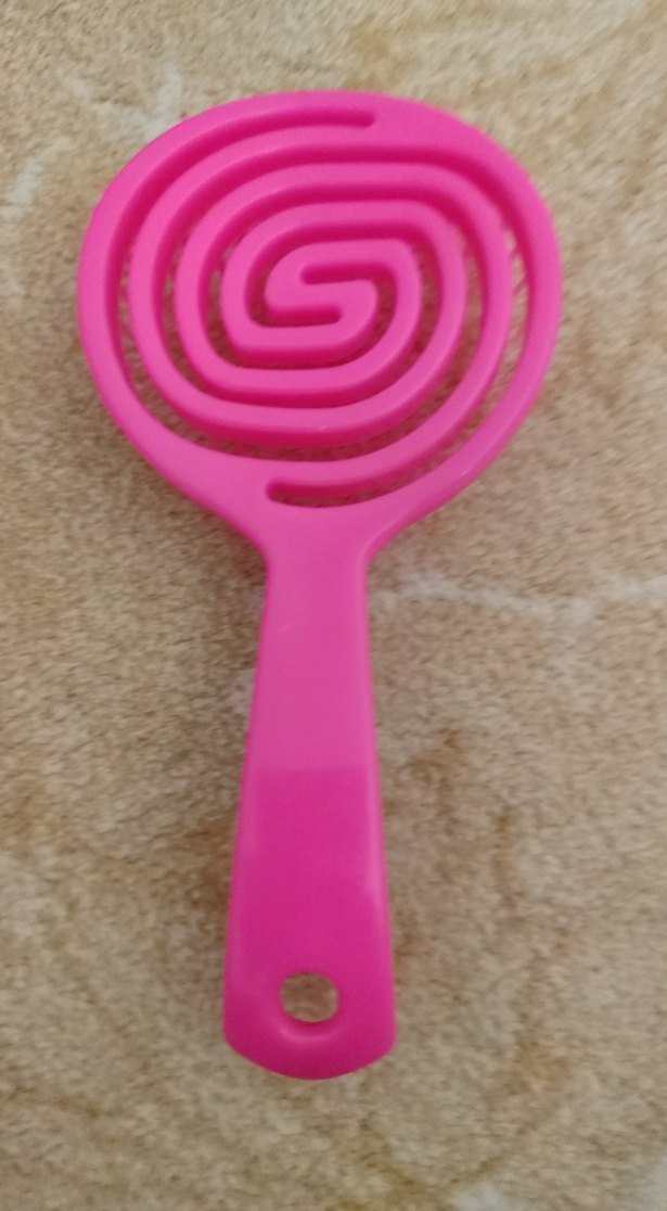 Pembe Plastik Saç Fırçası - Görsel 2