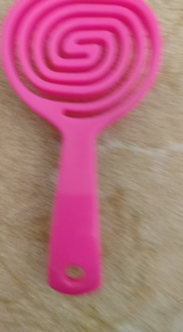 Pembe Plastik Saç Fırçası - Görsel 4