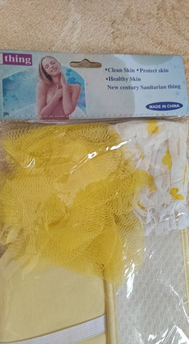 duş seti saç bonesi ,lif,kese ,sünger ile 4 parçadir - Görsel 4