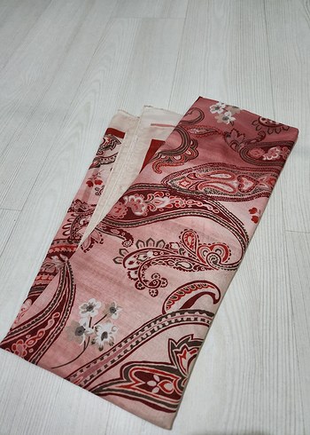 Bordo Parlak Desenli Bohem Kadın Şal - Görsel 2