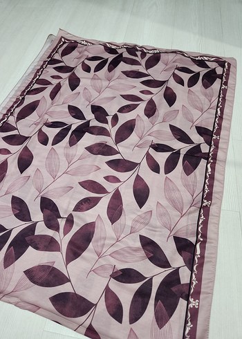 Koyu Mor Baskılı Modern şal - Görsel 2
