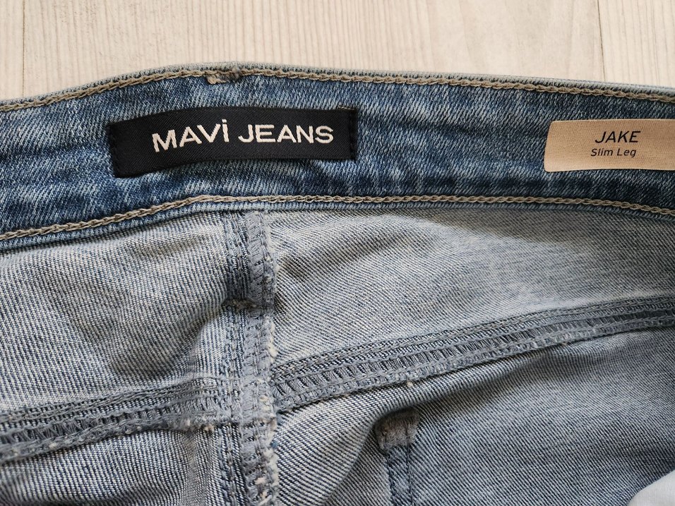 Erkek Mavi Denim Regular Fit Jean - Görsel 2