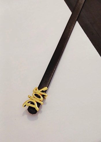 Dior Altın Deri Kemer - Görsel 2