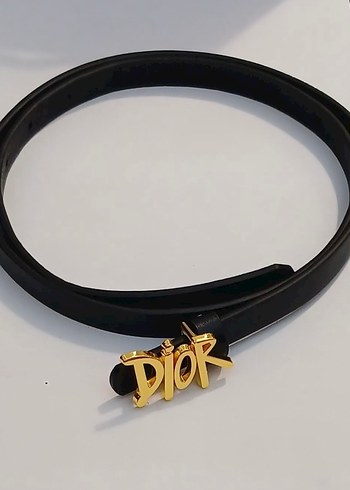 Dior Altın Deri Kemer - Görsel 4