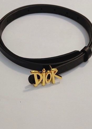 Dior Altın Deri Kemer - Görsel 5