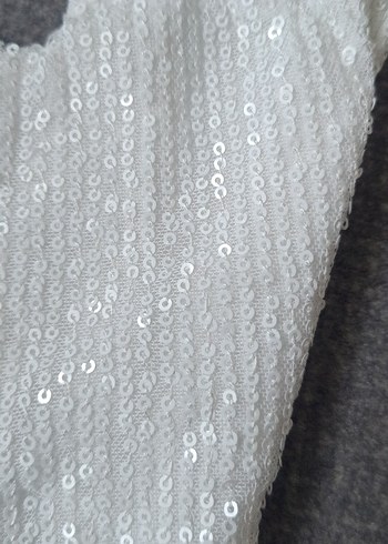 Beyaz payetli Kadın Eldiveni - Görsel 7