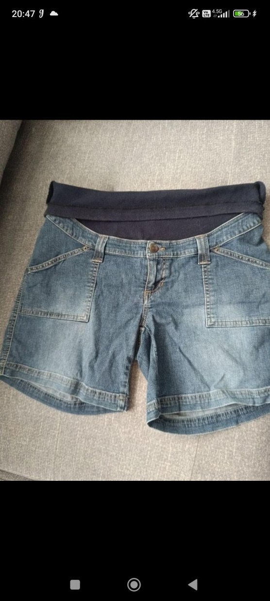 Hamile Kot Şort Pantolon - Görsel 4