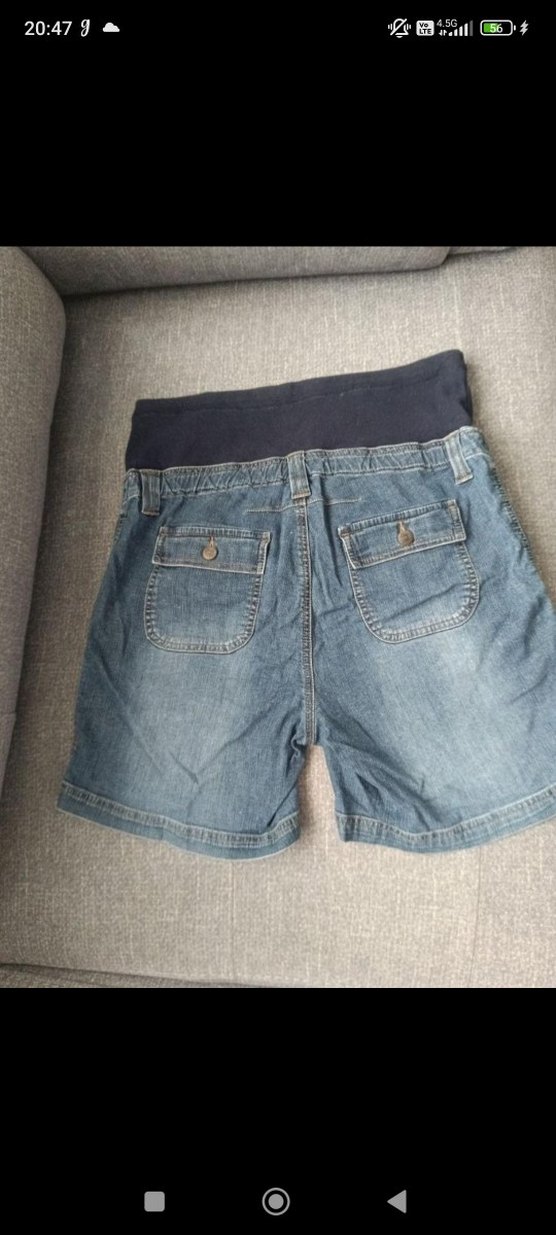 Hamile Kot Şort Pantolon - Görsel 2