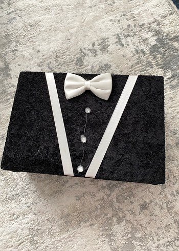 Klasik Siyah Damatlık Hediye Kutusu - Görsel 3