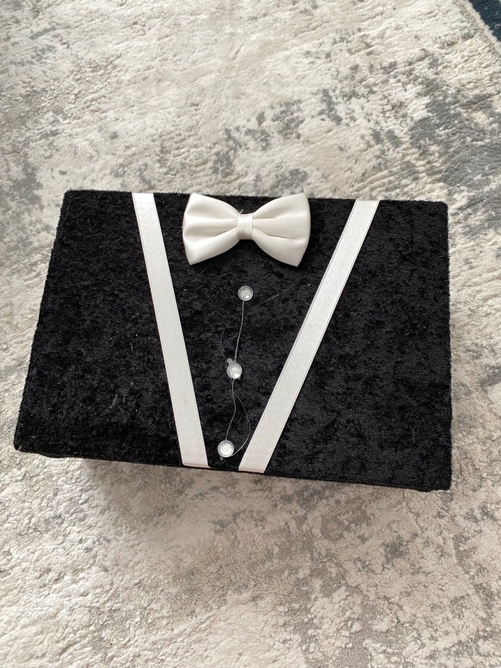 Klasik Siyah Damatlık Hediye Kutusu - Görsel 3