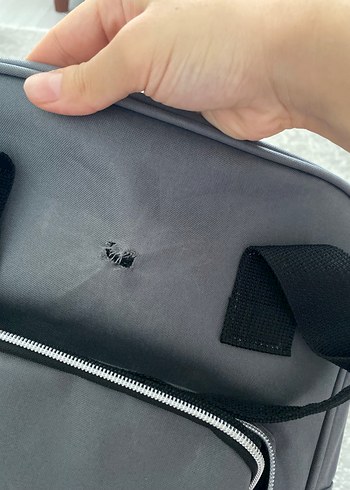 Gri Desensiz Bebek Çantası - Görsel 8