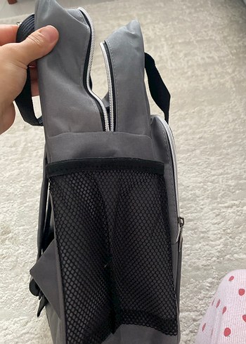 Gri Desensiz Bebek Çantası - Görsel 3