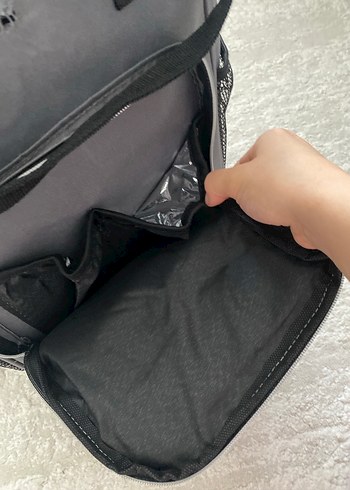 Gri Desensiz Bebek Çantası - Görsel 6