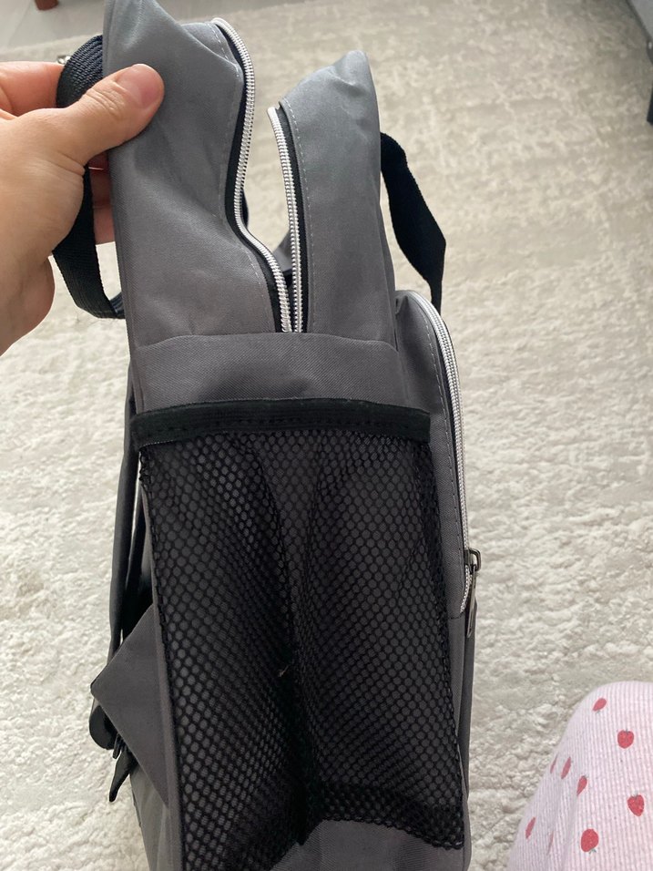 Gri Desensiz Bebek Çantası - Görsel 3