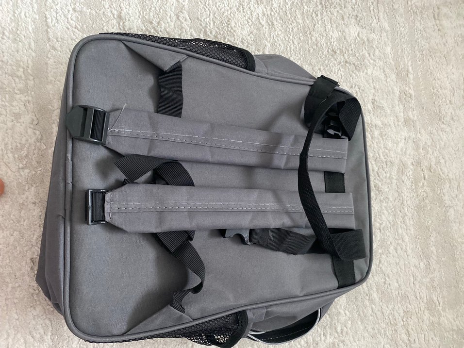 Gri Desensiz Bebek Çantası - Görsel 2