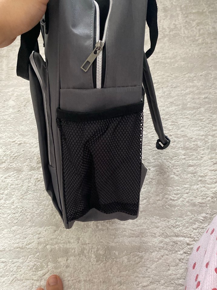 Gri Desensiz Bebek Çantası - Görsel 4