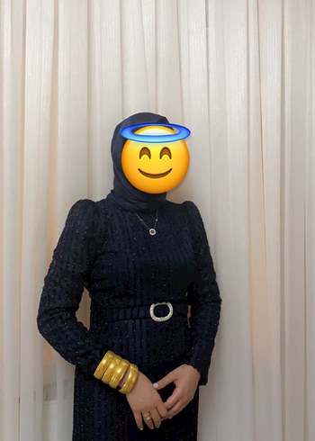 Simli parlak abiye elbise - Görsel 3