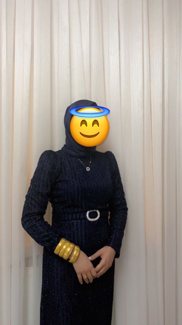 Simli parlak abiye elbise - Görsel 3