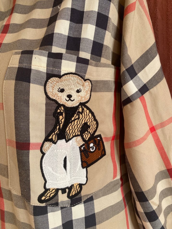 Düğmeli, Uzun Kollu Pamuklu Kadın Gömlek - Görsel 3