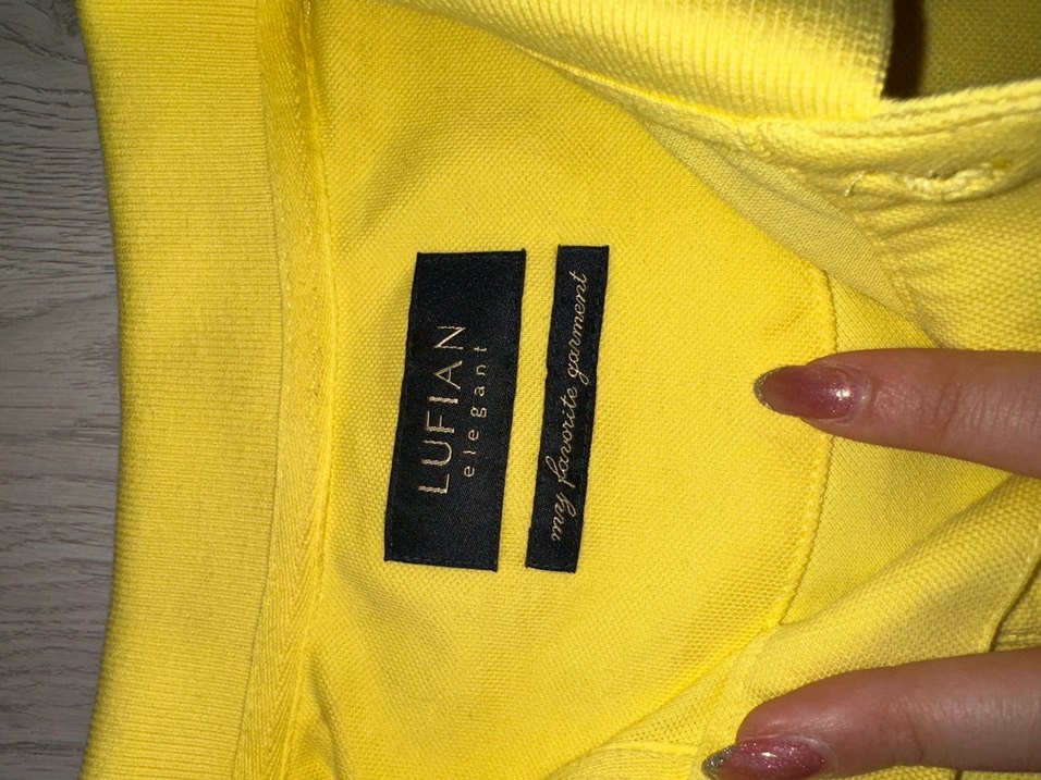 Sarı Düğmeli Erkek Polo Yaka Tişört lufian - Görsel 3