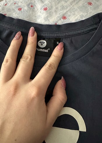 Gri Hummel Baskılı Tişörtü - Görsel 2