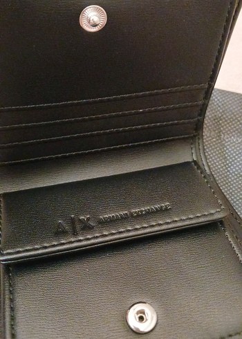 Armani Exchange Siyah Deri Kadın Cüzdan - Görsel 2