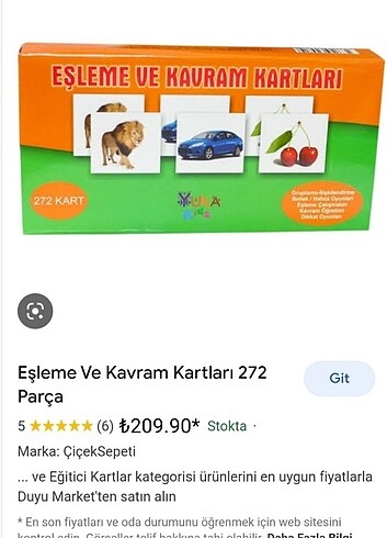 Eşleme ve Kavram kartlari