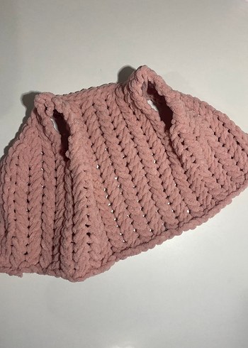 3-6 Aylık Bebek Pembe Örgü Yelek - Görsel 3