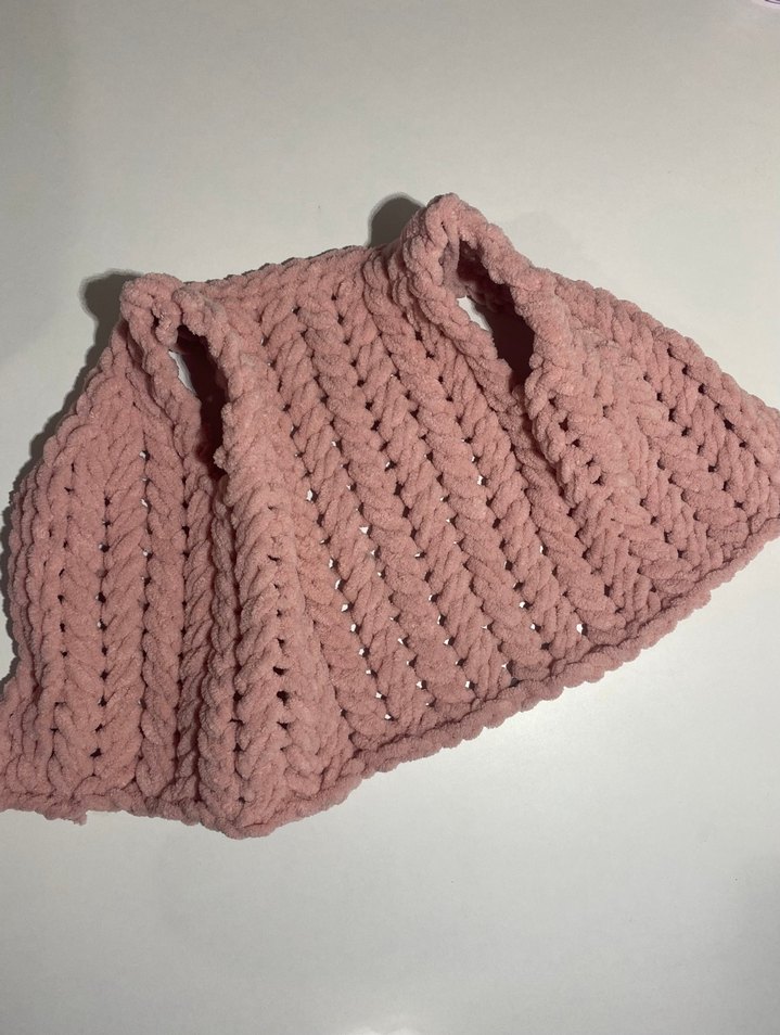 3-6 Aylık Bebek Pembe Örgü Yelek - Görsel 3