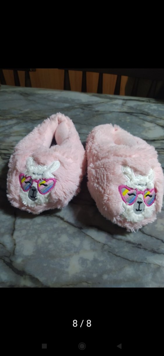 Kız Çocuk Pembe Nakışlı Sıcak panduf - Görsel 3